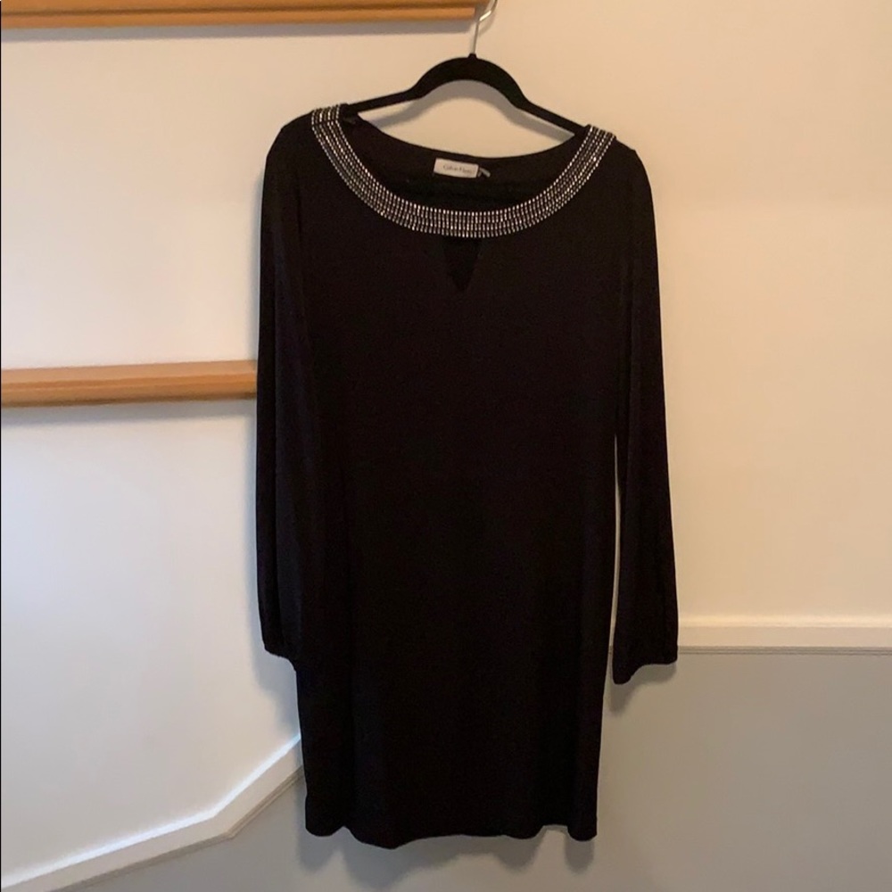 calvin klein black dress